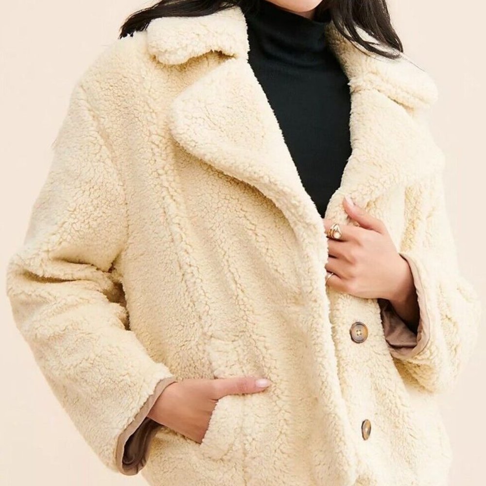 FREE PEOPLE joplin cozy sherpa jacket Sz XL NEW NWT